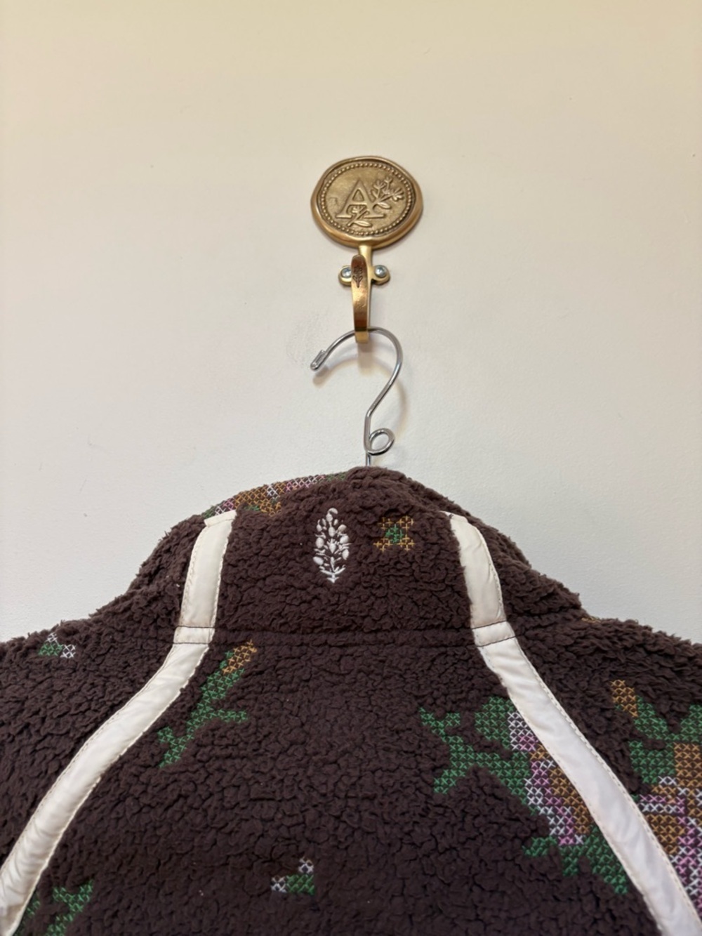 NWOT Free People FP Movement Mountain High Embroidered HalfZip Fleece Size Small - Picture 3 of 13